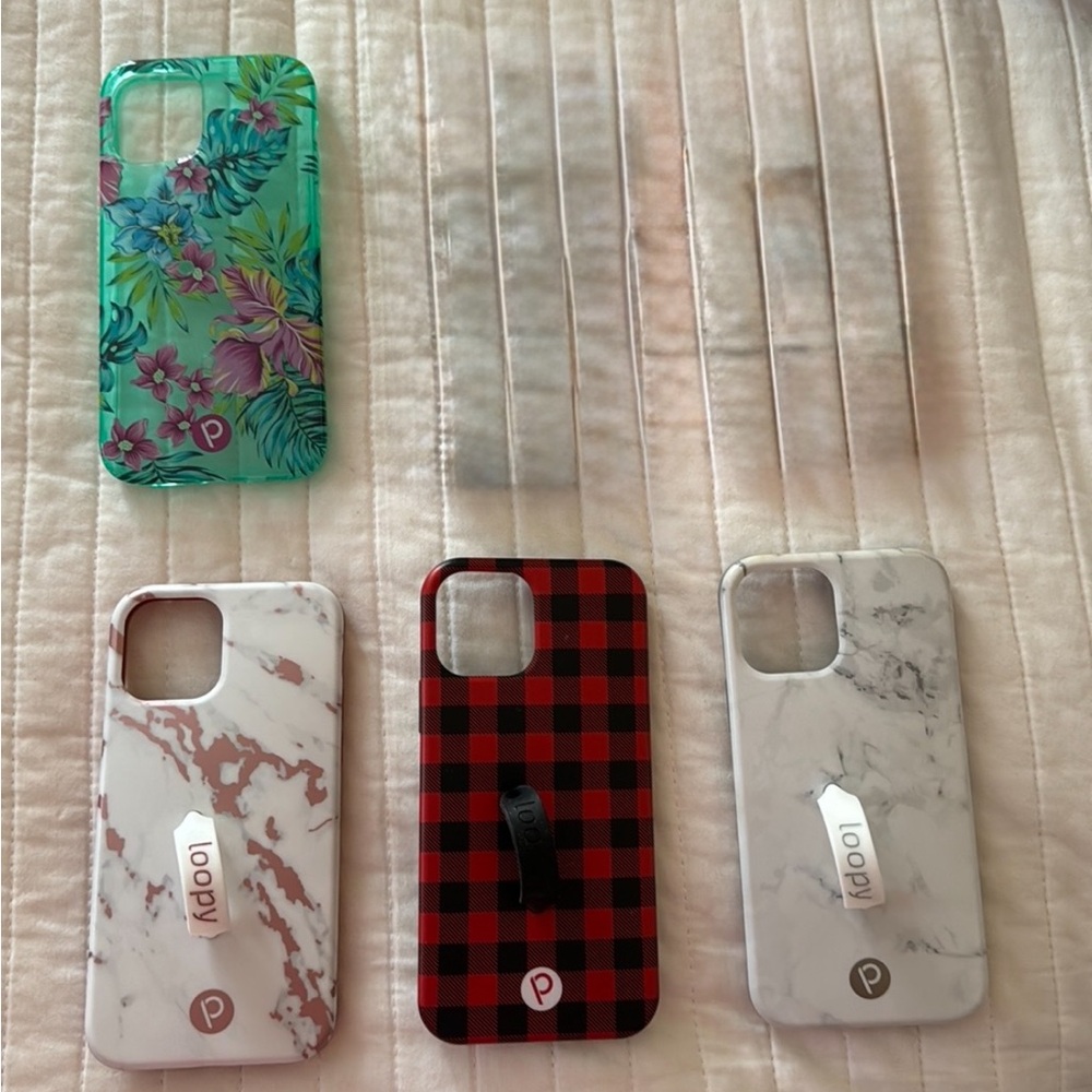Loopy IPhone 12 case bundle of four